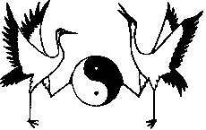 2 Cranes and Yin Yang Symbol Logo of Tai Chi Youth